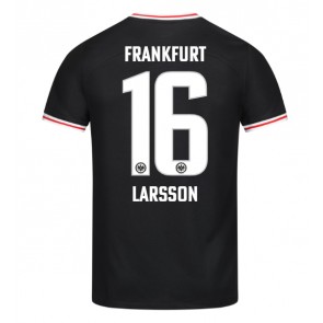 Eintracht Frankfurt Hugo Larsson #16 Gostujuci Dres 2023-24 Kratak Rukavima